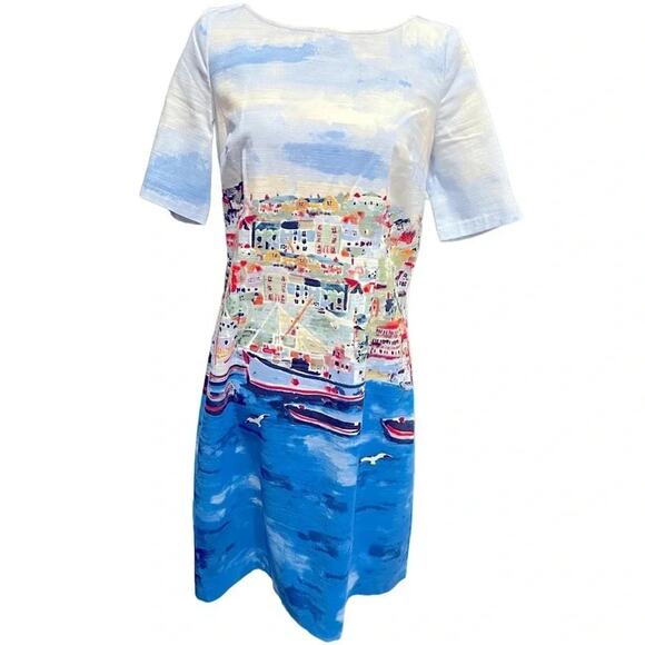 NWT Rafaella Yacht Sea Side Village Coastal dress Size 6 NWOT - Picture 2 of 13